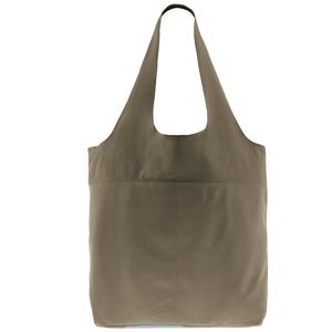 GABEE: EMERALD LEATHER TOTES - LARGE