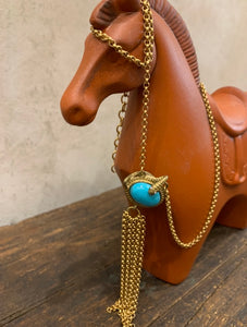 We dream in colour: Turquoise Snake Necklace