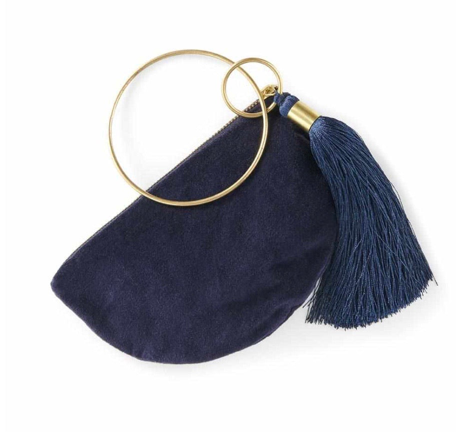 EADIE: VELVET BANGLE BAGS