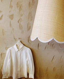 LIGHT SHADE: SCALLOP PENDANT SHADE - L/XL