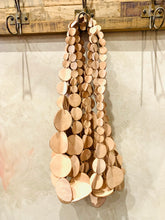 Load image into Gallery viewer, MOSS: LEATHER DISC NECKLACE

