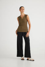Load image into Gallery viewer, BRAVE &amp; TRUE: HENLEY TANK - DEEP MOSS(SALE)
