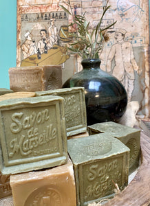SAVON DE MARSEILLE: OLIVE SOAP Cube 300g
