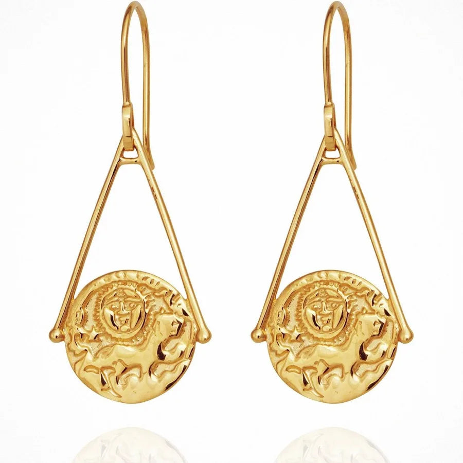 TEMPLE OF THE SUN: ARIA EARRINGS - GOLD