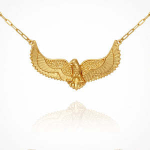 TEMPLE OF THE SUN: EAGLE NECKLACE - GOLD
