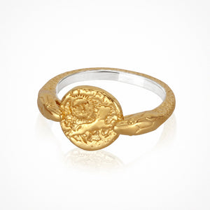 TEMPLE OF THE SUN: ARIA RING - GOLD VERMEIL