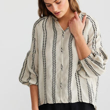 Load image into Gallery viewer, SHANTY: MILANO SHIRT - VALENTINA STRIPE(SALE)
