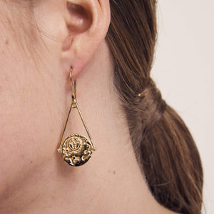 TEMPLE OF THE SUN: ARIA EARRINGS - GOLD