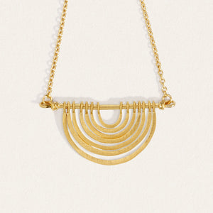TEMPLE OF THE SUN: BAYE NECKLACE - GOLD VERMEIL